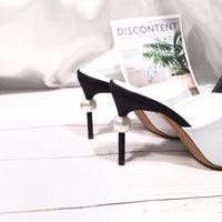 S-shoe Women's Chunky Thick Slippers-Summer Sandals Peep Toe Slip On Casual Shoes