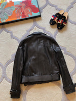 D-clothing Dior Riders Clothes Black/Red Leather Jacket Locomotive Suit