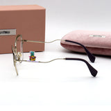 S-sunglasses MIU MIU Cateye Metal Women Eyeglasses Protection & Designer Style for 54P