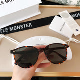S-sunglasses 2021 Gentle New Round Frame Sunglasses For Slo With White Round Case Women Retro Glasses Female Cat Eye Women Sunglasses Female Retro Glasses