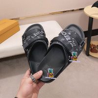 S-shoe Louis Vuitton Women Sandals Summer New Thick Heel Platform Sole Shoes Female Summer Flat Casual Shoes Fashion Sports Beach Women's Slippers Heels Women Platform Sandals Female Thick Bottom Shoes Wedge with Open Toe