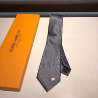 A-accessories Louis Vuitton Men's Cotton Solid Stripe Skinny Tie Slim Necktie For Wedding Party