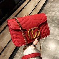 L-package GC Marment Style 446744 Woman Shoulder Bag Crossbody Lattice Leather Purse matelassé mini bag