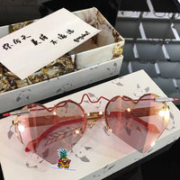 S-sunglasses Heart shaped fashion sunglassesMale and female for W.A.N.G.D.E.R.L.A.N.D 2018 sunglasses
