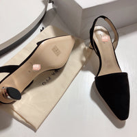 S-shoe R.E.J.I.N.A P.Y.O Women Casual Cusp Toe High Heeled Pumps Ankle Strap Shoes