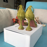 S-shoe A.M.I.N.A M.U.A.D.D.I Women's Strappy Chunky Block Sandals Ankle Strap Open Toe High Heel for Dress Wedding Party Evening Office Shoes Sandals