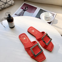 S-shoe R.O.V Womens Flat Sandals Slides Open Toe Slip On Shoes for Summer