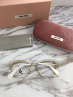 S-sunglasses MIU MIU Cateye Metal Women Eyeglasses Protection & Designer Style for 54P