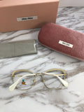 S-sunglasses MIU MIU Cateye Metal Women Eyeglasses Protection & Designer Style for 54P