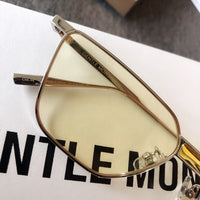 S-sunglasses New GM Rounded Metal Frame Unisex Stylish Square Eyeglasses Glasses Clear Lens Women Men Eyewear FOR KARMA