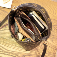 L-package 23-13.5-25cm Buckets Totes Handbag Women's casual Shoulder Bags Soft Leather Crossbody Bag