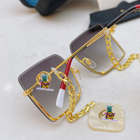 S-sunglasses gucci Mens Polarized Sunglasses Half-rim Sports Sun Glasses For GG3328 Half-Rimmed Sunglasses Matching Pendant For Women Retro Sun glasses Semi-Rimless Square Eyewear