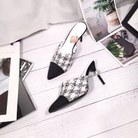 S-shoe Women's Chunky Thick Slippers-Summer Sandals Peep Toe Slip On Casual Shoes