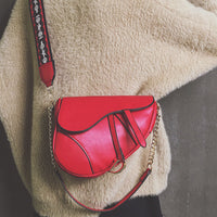 L-package Saddle Shoulder Bag for Women Fashion Small Top Handle Handbag Crossbody Handbag Purse