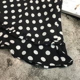 D-clothing Dior Dresses for Women V Neck Ruffle Polka Dot Loose Swing Casual Short T-Shirt Dress