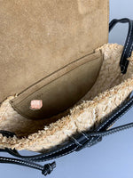 H-bag Loewe Gate Mini Bag Light Blue/Natural Women Gate Saddle Shaped Crossbody Bag Shoulder Purse