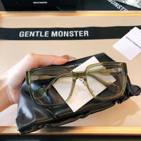 S-sunglasses Korean Style Rectangular Black Acetate Frame Anti Radiation Glasses For Loopy Women Oversized Shades for Women Glasses Frame Clear Lens Eyeglasses Elastic Temples Leg