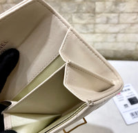A-accessories NO.81223 11-9cm Women's Short Leather Card Holder Purse Zipper Buckle Elegant Clutch Wallet