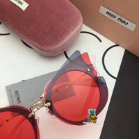 S-sunglasses MIU MIU Frameless Overlapping piece Gradient Fashion sunglasses for SMU02S