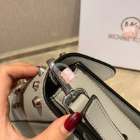 M-Handbag M.K 23-16cm Women Designer Rivet Shoulder Bag Ladies Top Handle Clutches Handbags Purse