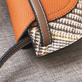 L-package 18-13-5cm Women Crossbody Satchel Bag Small Saddle Purse and Tote Shoulder Handbags