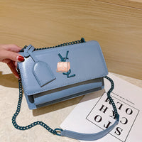 L-package 22-14-10cm Women Purse Clutch Small Crossbody Shoulder Bag with Chain Strap