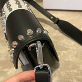 M-Handbag M.K 23-16cm Women Designer Rivet Shoulder Bag Ladies Top Handle Clutches Handbags Purse