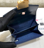 A-accessories NO.81223 11-9cm Women's Short Leather Card Holder Purse Zipper Buckle Elegant Clutch Wallet