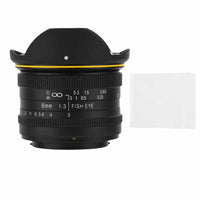 E-Electronic KamLan 8MM F3.0 Wide-angle fixed focus APS-C frame mirrorless lens Manual Wide Angle Fisheye Lens for Sony Canan Fuji DSLR Camera DSLR Camera Fisheye Lens Wide Angle Fisheye Lens