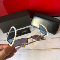 S-sunglasses JINNNN X PERCY LAU BAMBI SUNGLASS FEATURING A METALLIC BRIDGE AND NYLON LENSE