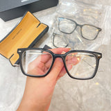 S-sunglasses 2021 Monster Square Computer Glass For Mosey With White Round Case Anti Radiation Gaming Replaceable Eyeglass for Prescription Lens Optical Frame Blue lens Eyewear Eyeglass Peculiar Glasses for Men Women Eyewear