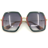 2020 Square Black Acetate Sunglasses For Women Party Brand Designer Weird Summer Steampunk Fashion Retro For Sun Glasses UV400