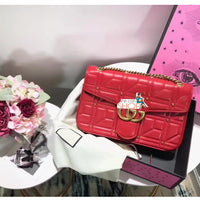 H-bag GUCCI Marmont 443496 Cross-body bag for women Handbag Leather Designer Fashion Single Shoulder Messager Bags