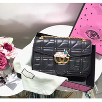 H-bag GUCCI Marmont 443496 Cross-body bag for women Handbag Leather Designer Fashion Single Shoulder Messager Bags