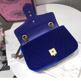 H-bag GUCCI Marmont 446744a Cross-body Bag for Womens Handbag Designer Fashion Single Shoulder Messager Bags-purple