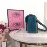 H-bag GUCCI Marmont 446744a Cross-body Bag for Womens Handbag Designer Fashion Single Shoulder Messager Bags-purple