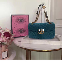 H-bag GUCCI Marmont 446744a Cross-body Bag for Womens Handbag Designer Fashion Single Shoulder Messager Bags-purple