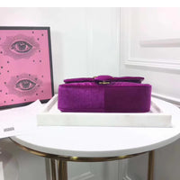 H-bag GUCCI Marmont 446744a Cross-body Bag for Womens Handbag Designer Fashion Single Shoulder Messager Bags-purple