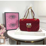 H-bag GUCCI Marmont 446744a Cross-body Bag for Womens Handbag Designer Fashion Single Shoulder Messager Bags-purple