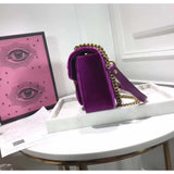 H-bag GUCCI Marmont 446744a Cross-body Bag for Womens Handbag Designer Fashion Single Shoulder Messager Bags-purple