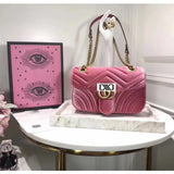 H-bag GUCCI Marmont 446744a Cross-body Bag for Womens Handbag Designer Fashion Single Shoulder Messager Bags-purple
