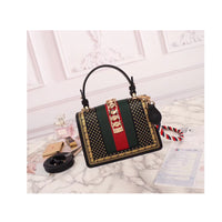 H-bag GUCCI Sylvie 470270 Women Handbag Leather Shoulder bag Cross-body bag