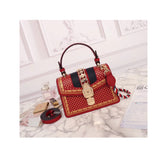 H-bag GUCCI Sylvie 470270 Women Handbag Leather Shoulder bag Cross-body bag
