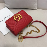 L-package GC Marment Style 446744 Woman Shoulder Bag Crossbody Lattice Leather Purse matelassé mini bag