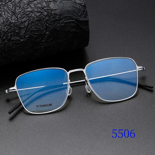 Men's Glasses Frame Denmark Linde 5506 Titanium No Screw Korea High Quality Glasses Frames  Handmade Ultra-light Business S