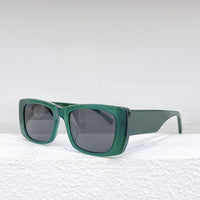 2023 Acetate Rectangle Black Square Sunglasses Man For Women Brand Designer New Irregular Sun Transparent Glasses Woman UV400