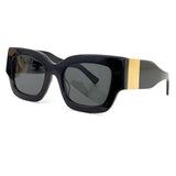 Retro Sunglasses Female Luxury Square Outdoor Sunscreen Sunglasses Female Fashion Gradient Trendy Protective Glasses
