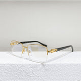 Luxury Style Glasses Frame Titanium Prescription Glasses Men and Women Myopia Eyeglasses Frame French Brand Designer