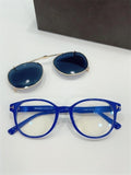 Luxury Fashion Male Female Sunglasses Clip On Sunglasses Tom For Round Glasses With Clip Men's Sunglasses FT5865 Acetate Shades