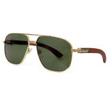 Retro Sunglasses Female 2023 Classic Frame  Metal Frame Sunglasses Luxury Designer Summer Sun Goggles